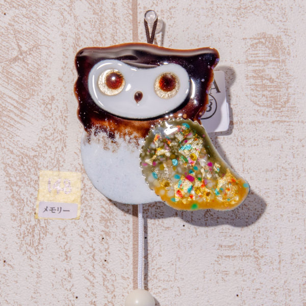 アトリエルートスリー ふくろう 七宝焼 オルゴール