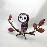 エゾフクロウの置き掛け飾り